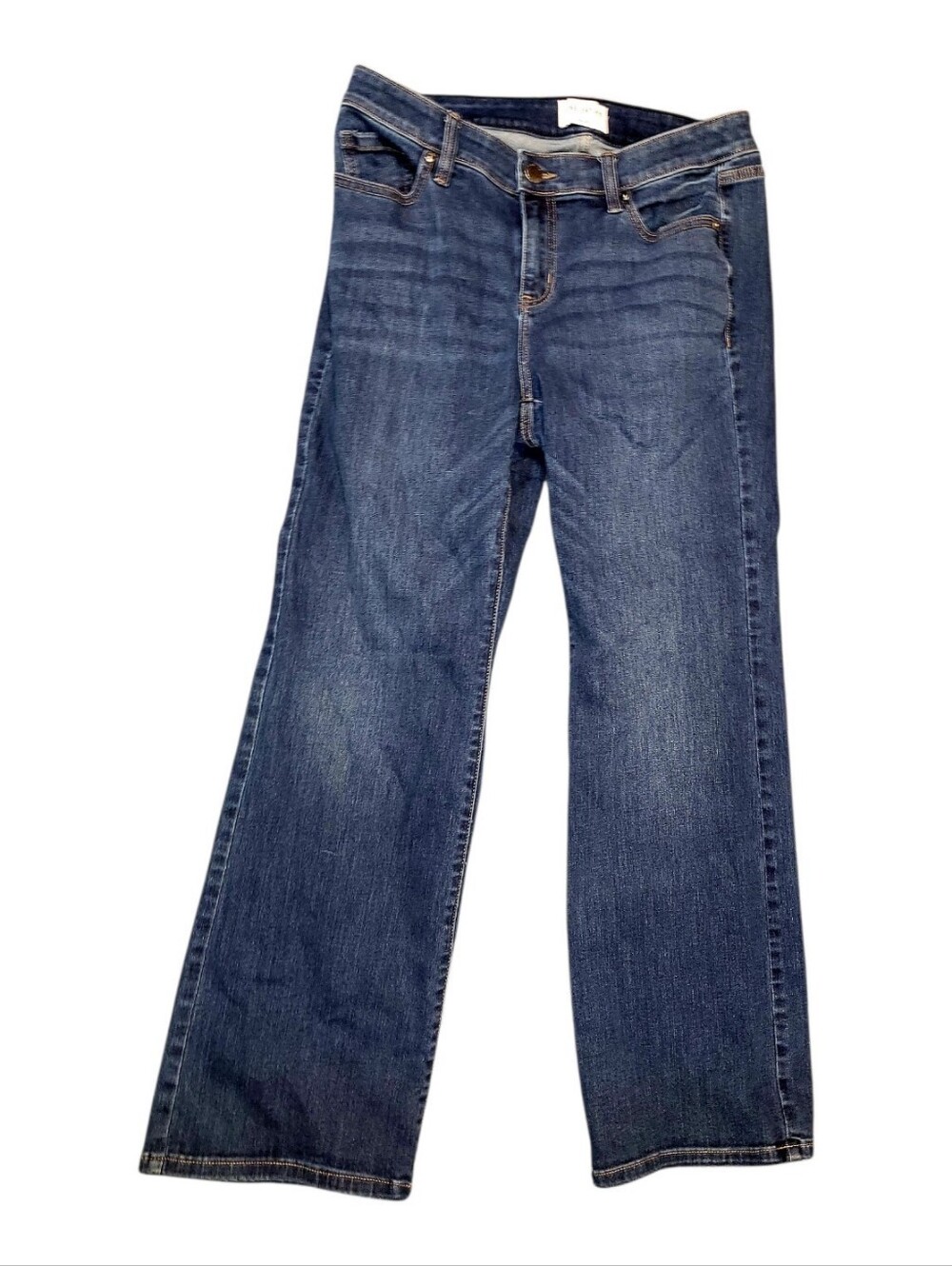 Lane Bryant Mid Rise Boot Cut Dark Wash Jeans Flex Magic Waistband 14
